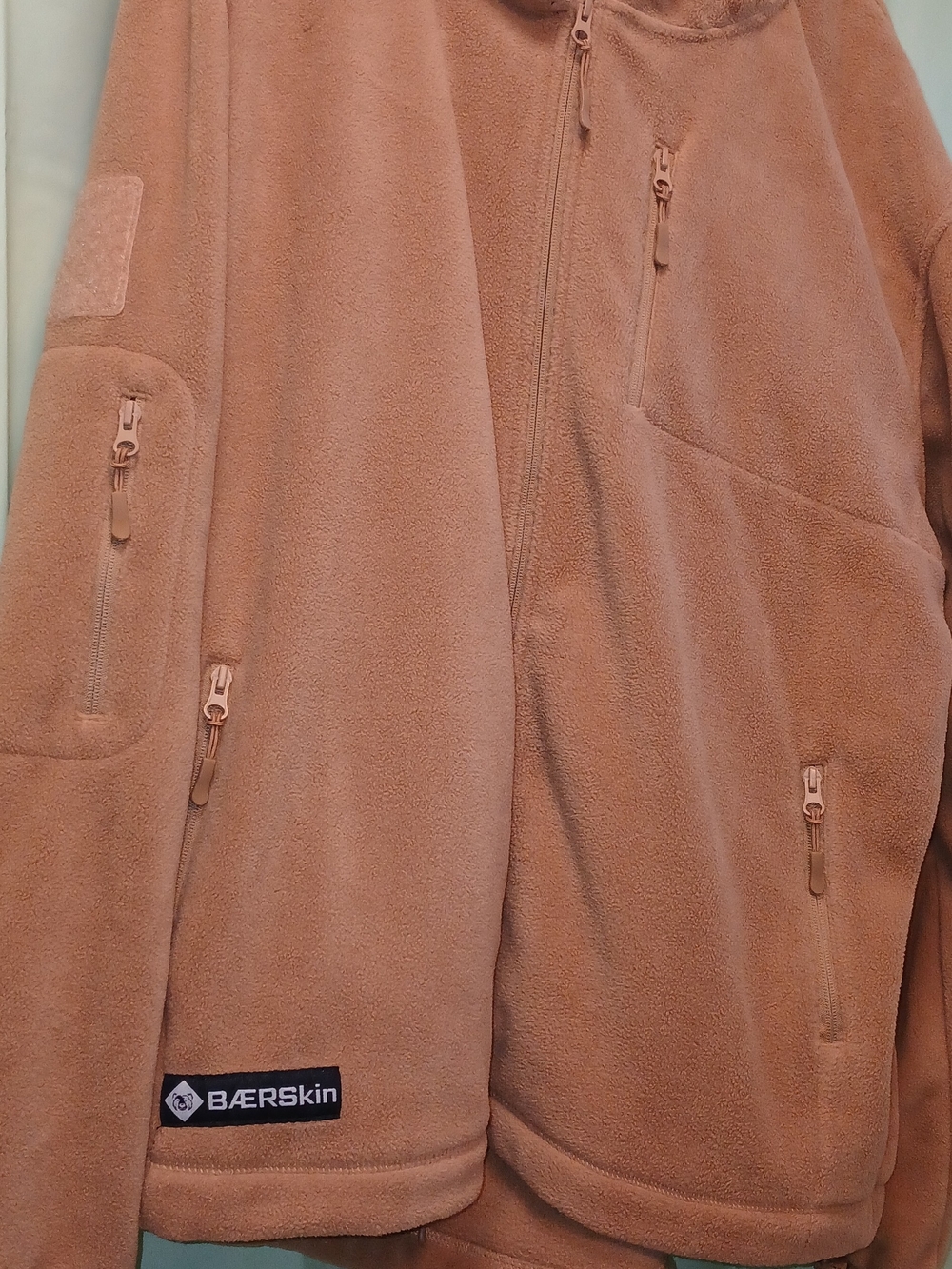 BÆRSkin Men's Performance Fleece Jacket in Dusty Salmon